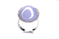 Anello Stocco Gioielli Donna in Oro bianco Calcedonio ABC - ABC